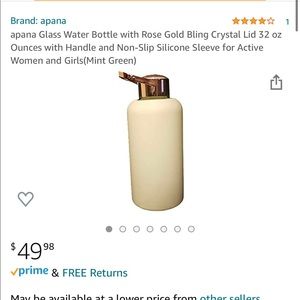 Apana 32oz Glass Water Bottle